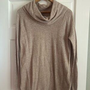 Calvin Klein Beige Cowl Neck Tunic Sweater